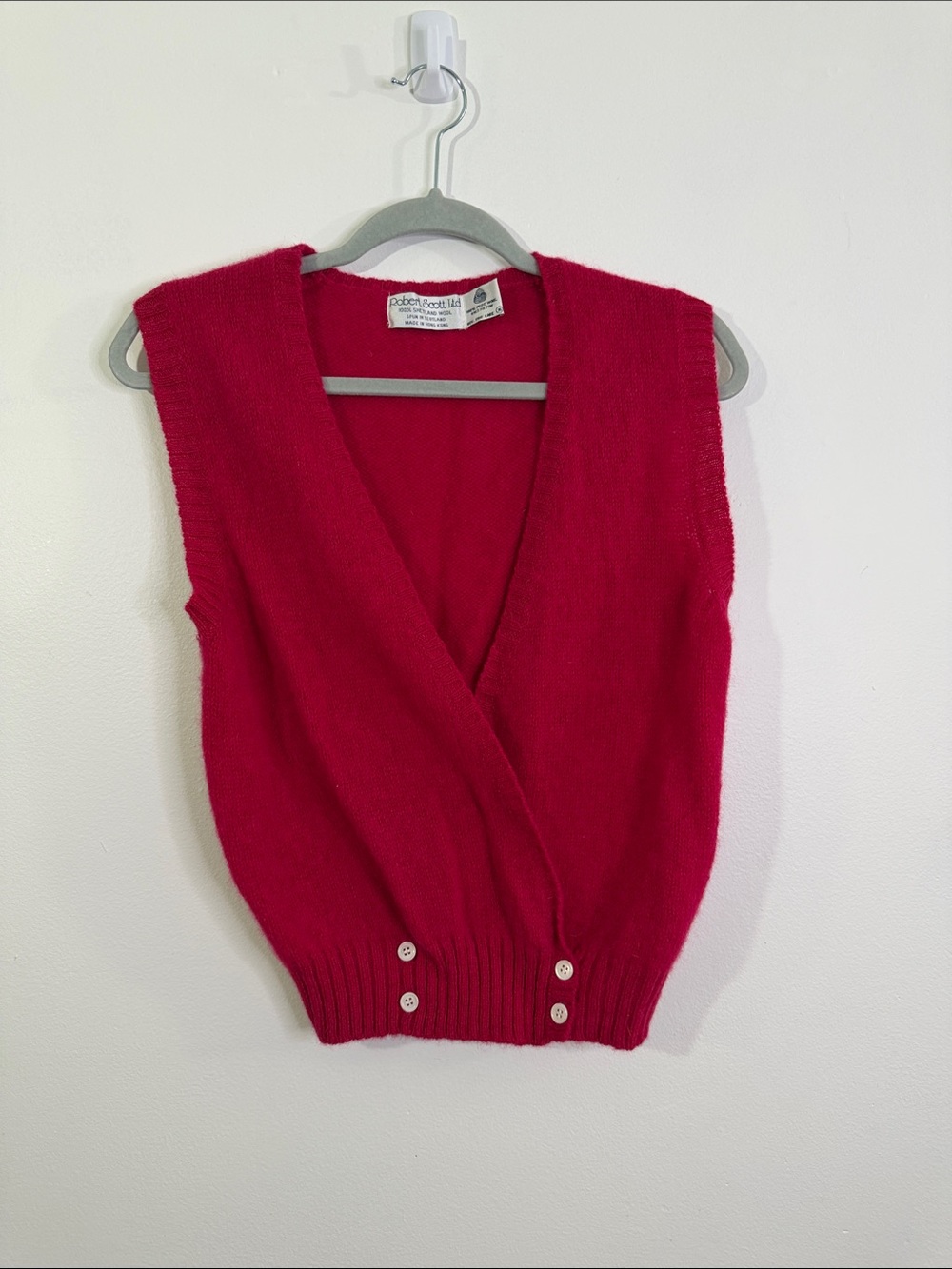 Vintage Robert Scott LTD Shetland Wool Sweater Vest